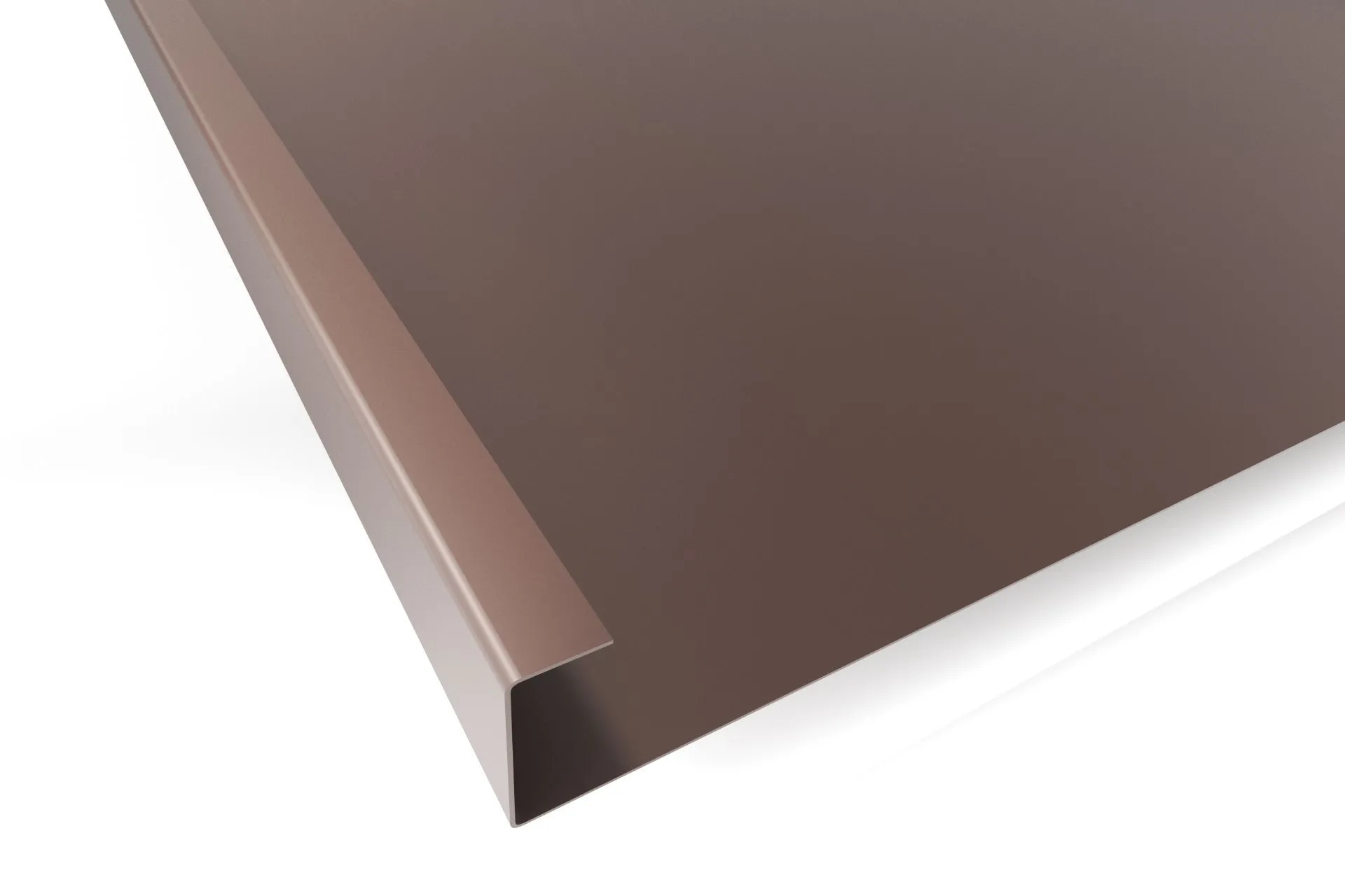 Фальцевая кровля APROFIL, Полуглянцевая: Шоколадно-коричневый (ФА-540-ПГЛ-8017-0.68-1)