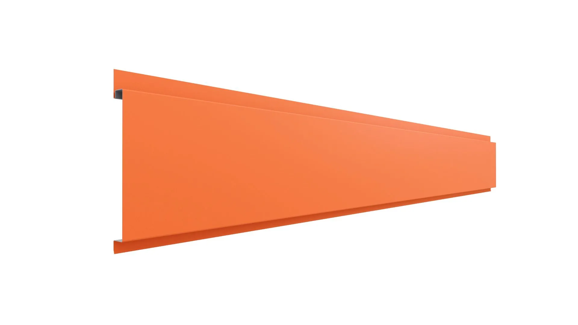 Металлический сайдинг 120 APROFIL, Полуглянцевая: Чистый оранжевый (С120-ПГЛ-2004-0.7-1)