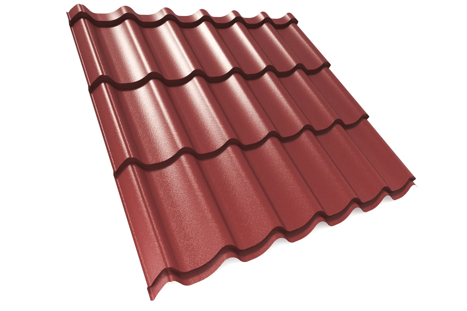 Металлочерепица APROFIL SUPER MONTERREY (Супер Монтеррей), Матовая, Винно-красный, 01.9.4/11