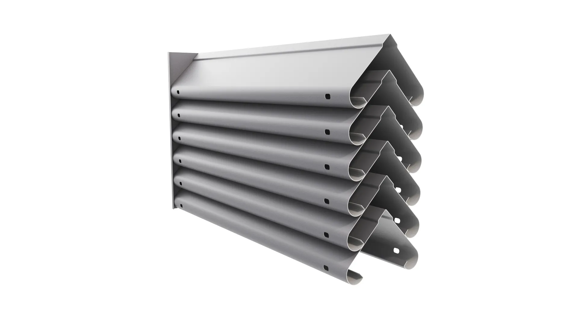 Забор-жалюзи Симметрика APROFIL, Полуглянцевая, Сигнальный серый, 01.30.301.1.2/03.1.13.131.7.21232.811624.3