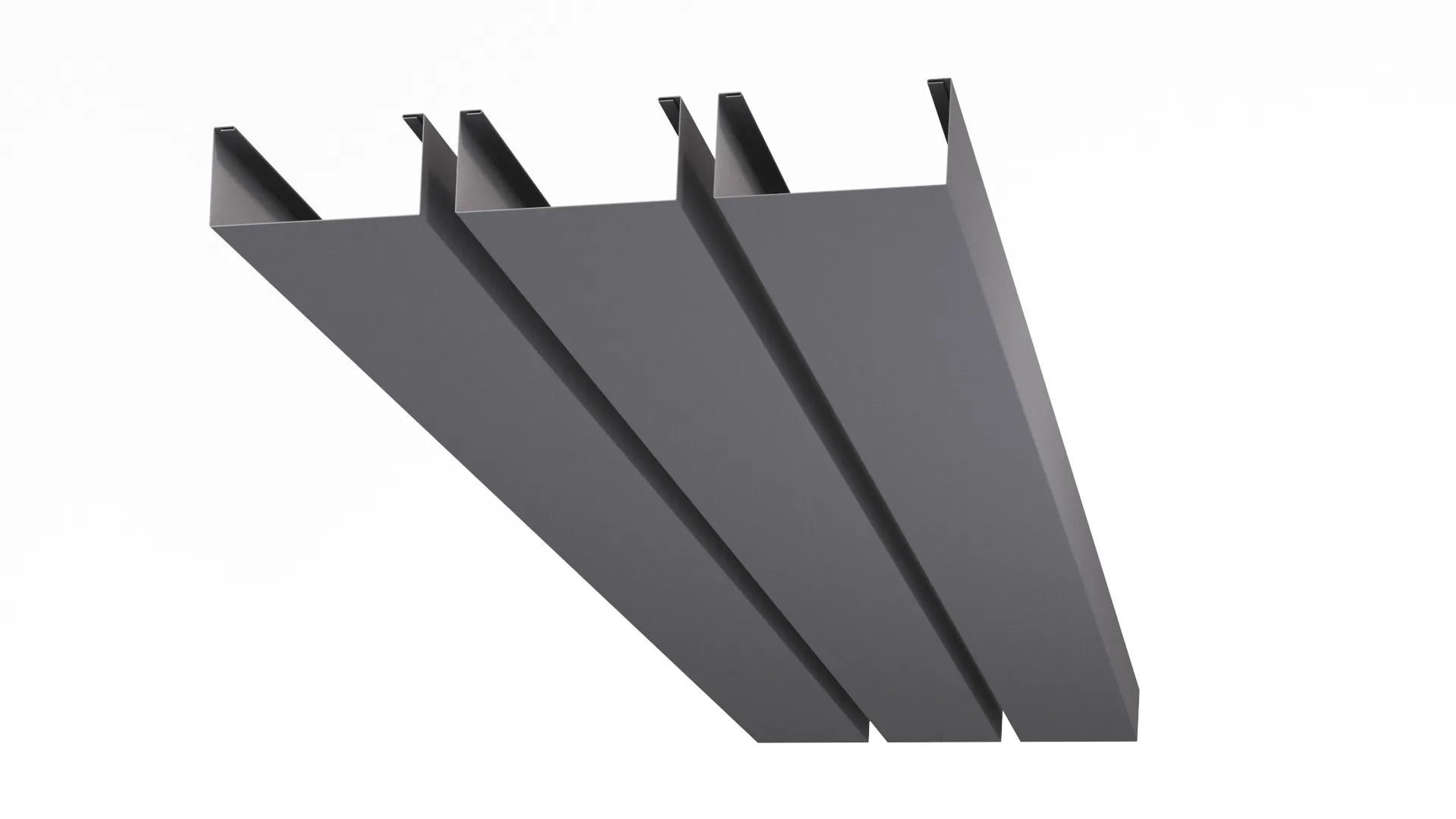 Рейка кубическая APROFIL, 245мм, Полуглянцевая, Сигнальный серый, 01.32.322.5/03.1.13.131.7.21234.21225.17