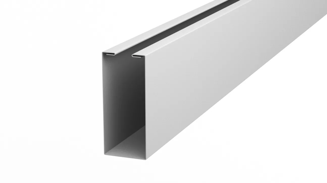 Рейка кубическая APROFIL, 152мм, Полуглянцевая: Сигнальный белый (КУБ-152-ПГЛ-9003-0.45-7)