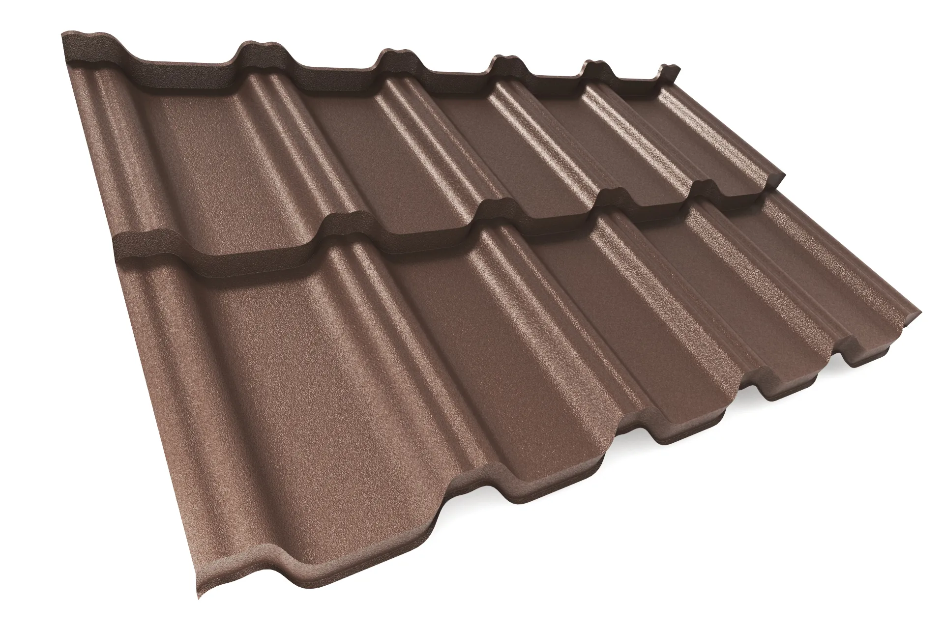 Металлочерепица APROFIL VICENZA (Виченца), Матовая, Шоколадно-коричневый, 01.9.961.2/63
