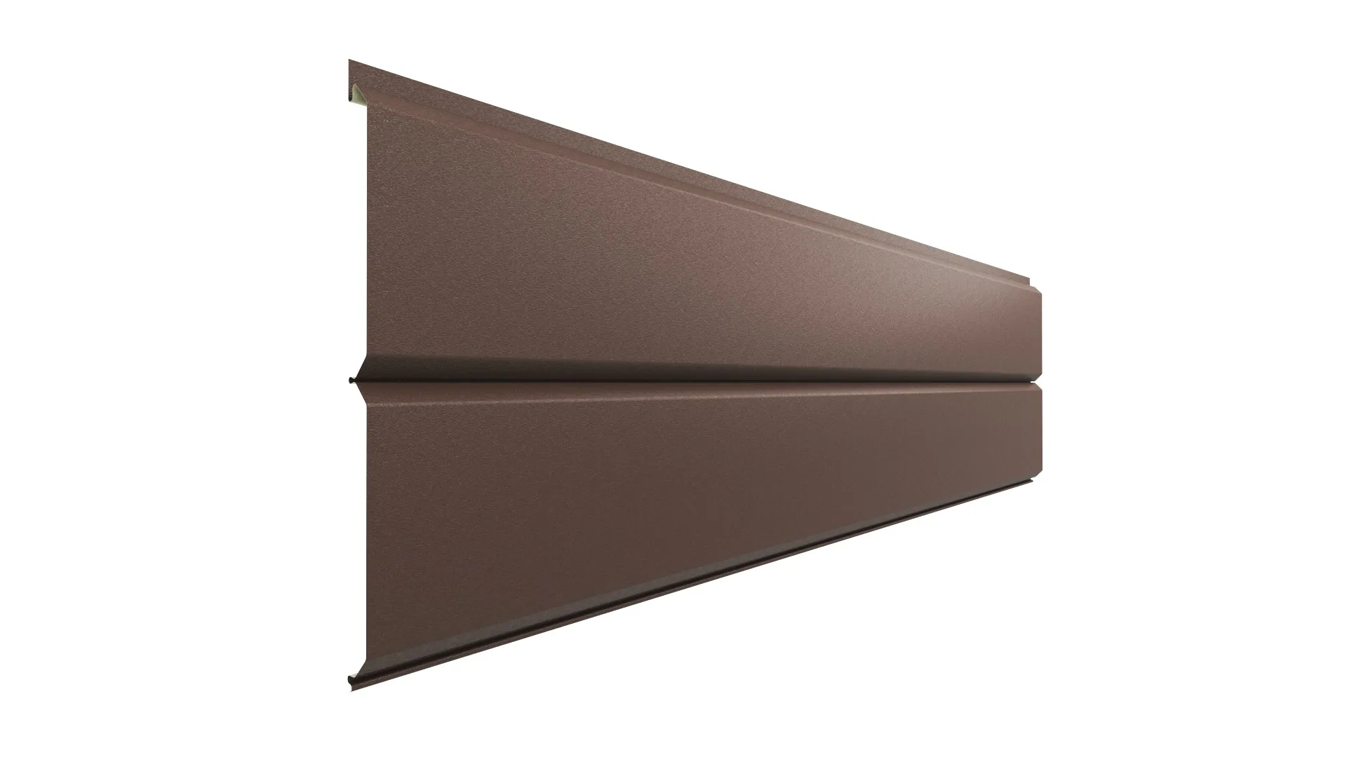 Металлический сайдинг L-Брус 240 APROFIL, Матовая, Шоколадно-коричневый, 01.35.1/03.1.13.131.7.21234.21223.6/3201