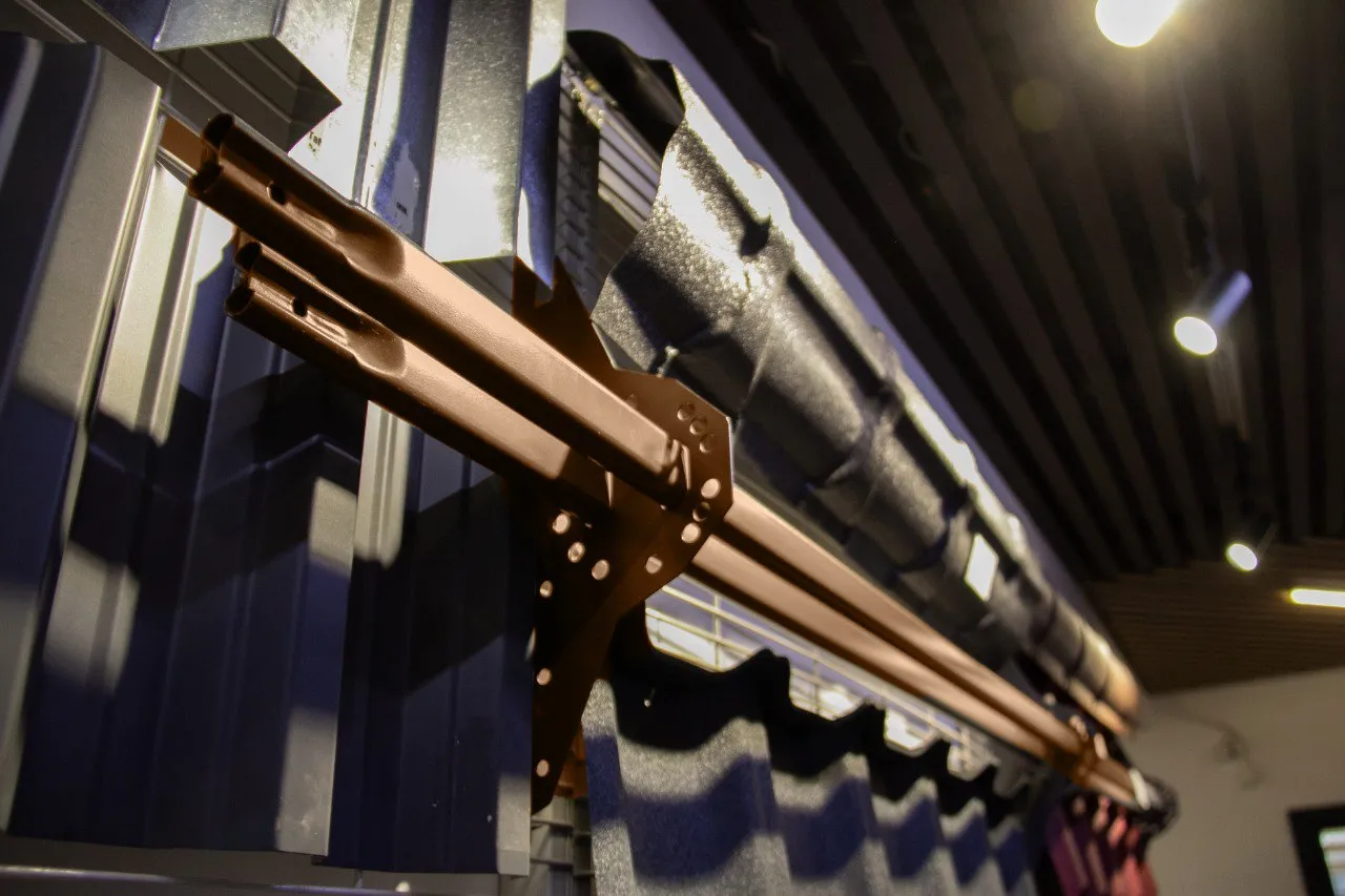 Снегозадержатель Grand Line, Матовая, Серо-коричневый, 12.31.2