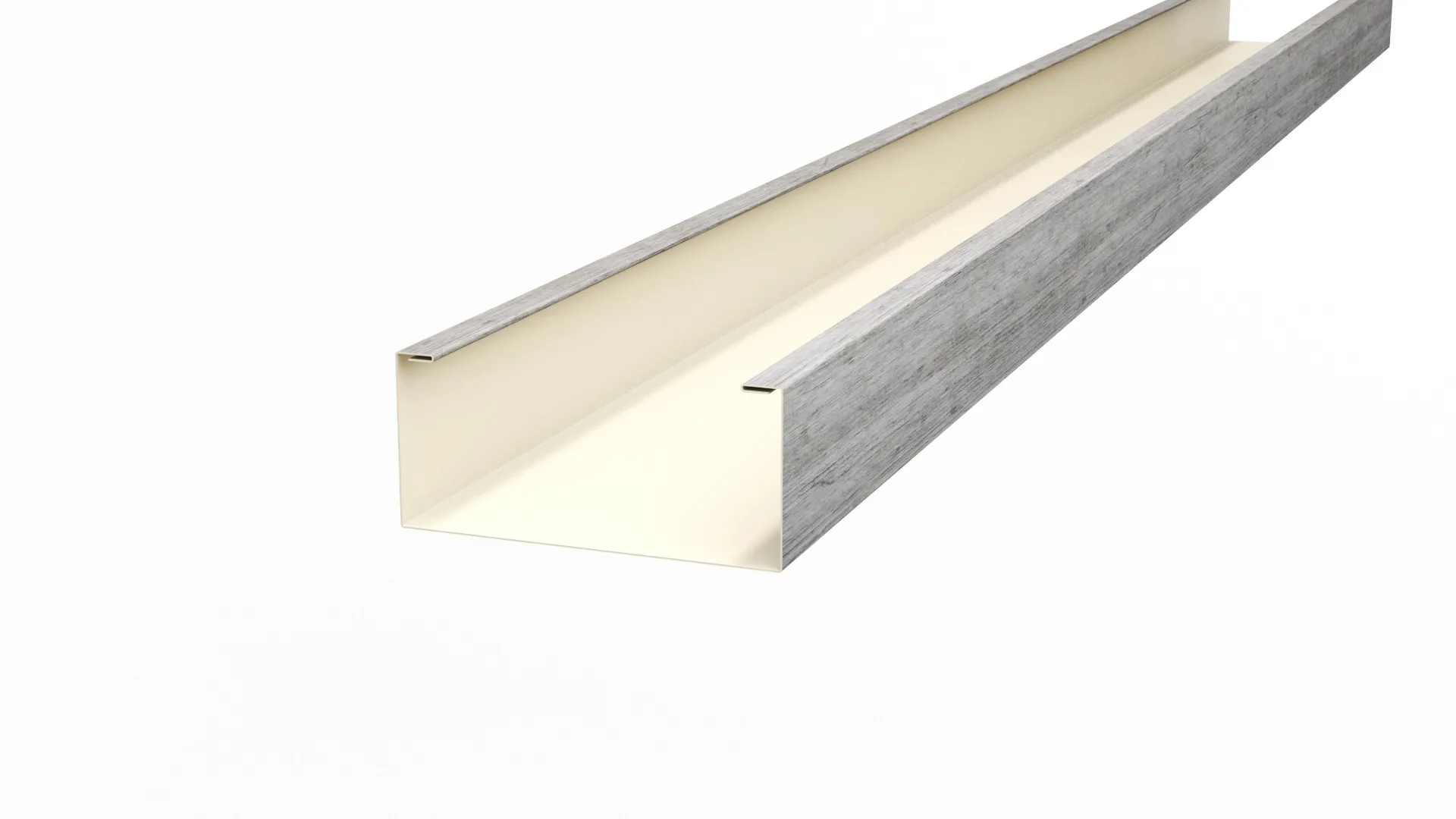 Рейка кубическая APROFIL, 245мм, Имитация дерева, камня, Белая Хвоя, 01.32.322.5/03.1.13.131.7.21226.2