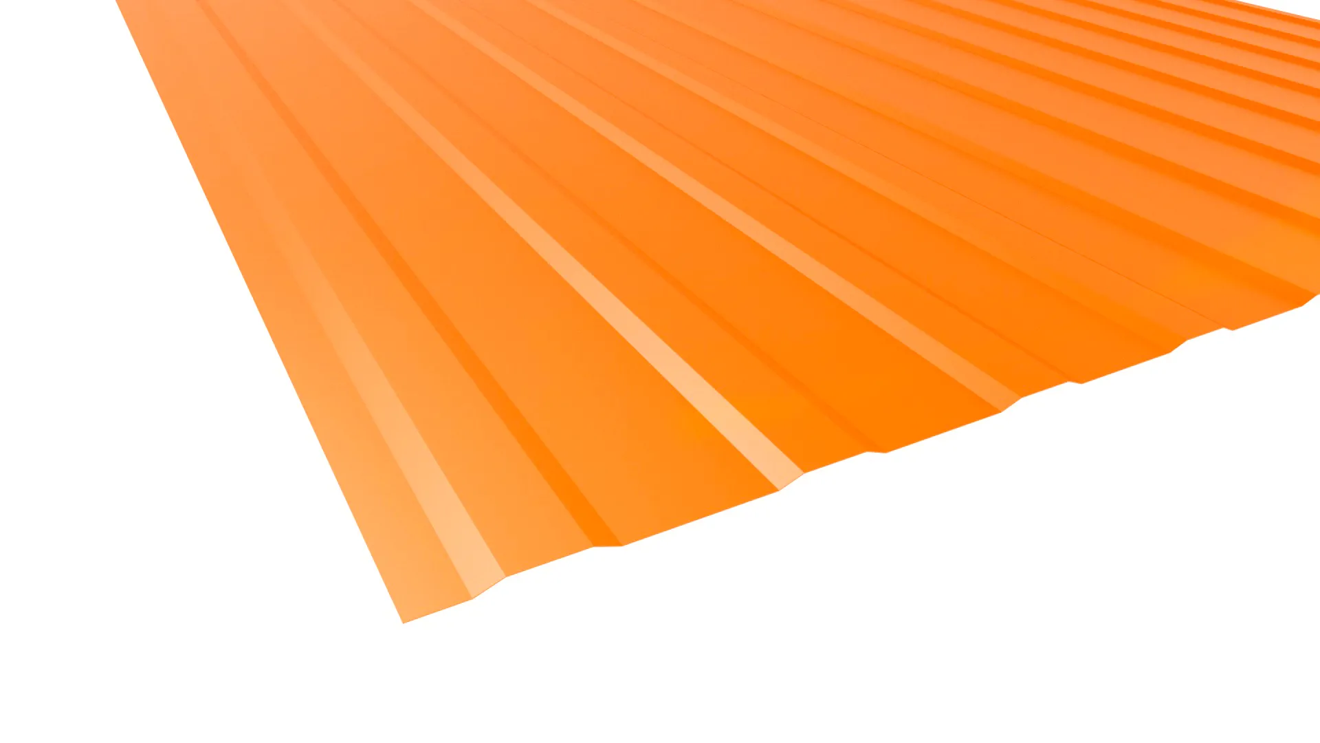 Профнастил С4 APROFIL, Полуглянцевая, Чистый оранжевый, 01.7.01.07/03.1.13.131.7.21232.811626.7/3301