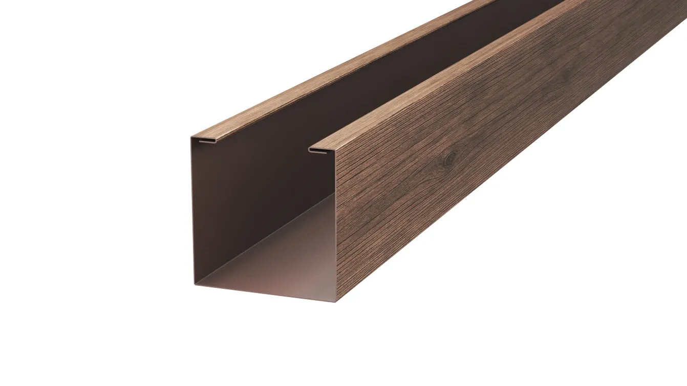 Рейка кубическая APROFIL, 176мм, Имитация дерева, камня: Maroon (КУБ-176-ПАТТЕРН-Maroon-0.45-15)