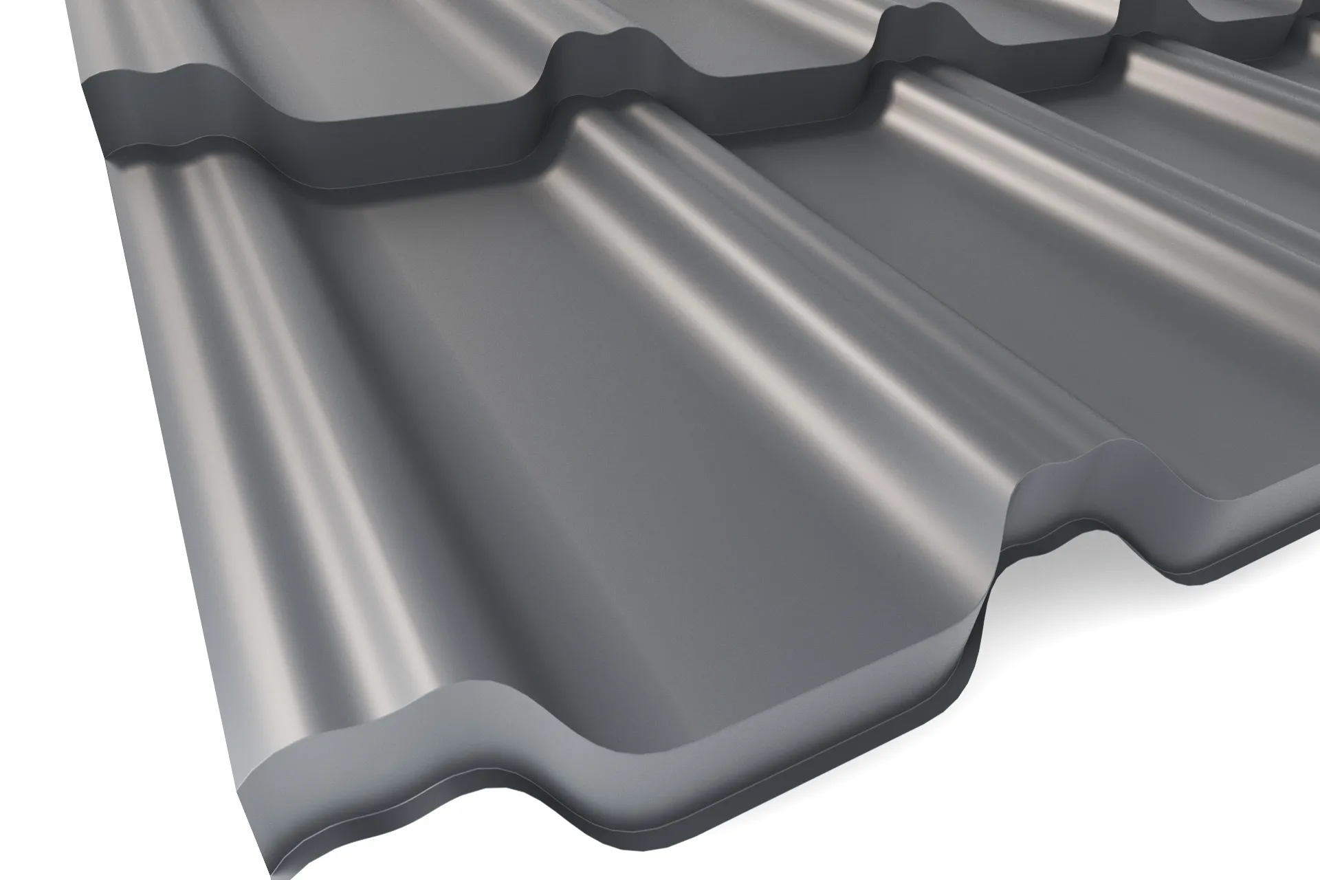 Металлочерепица APROFIL VICENZA (Виченца), Полуглянцевая, Графитовый серый, 01.9.961.2/77