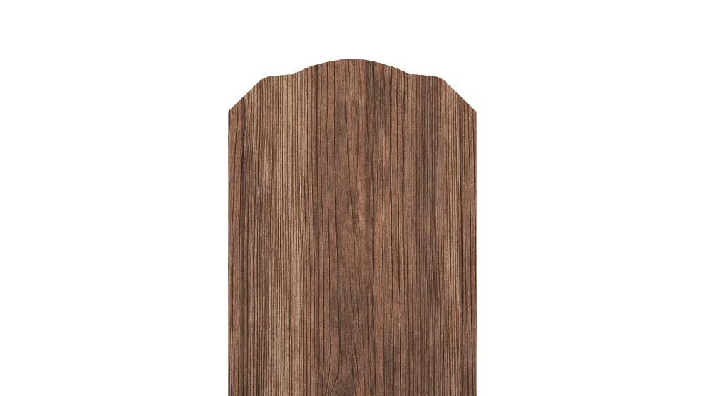 Штакетник Трапециевидный APROFIL, 114мм, Имитация дерева, камня: Maroon (ШТ-ПАТТЕРН-Maroon-0.45-15)