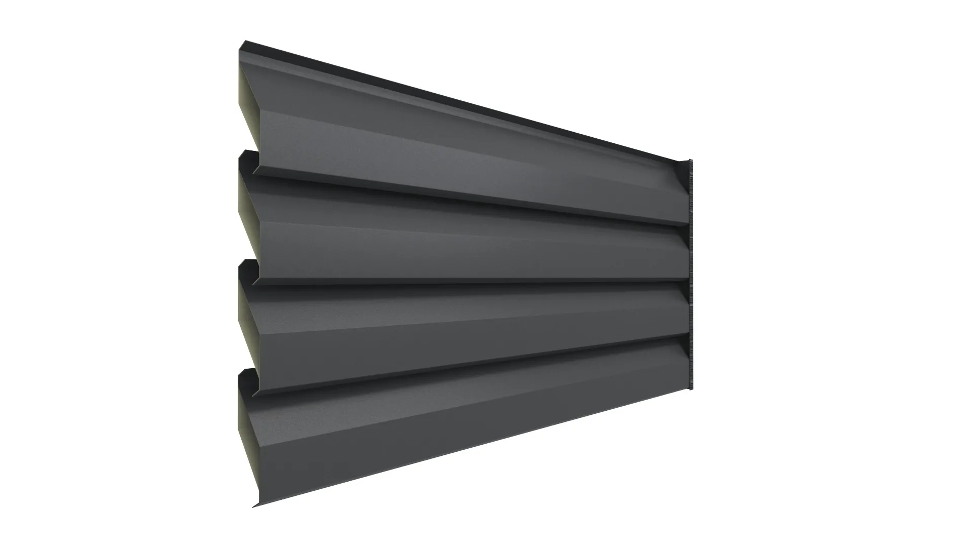 Забор-жалюзи Ромбовидный APROFIL, Матовая, Графитовый серый, 01.30.303.1.1/03.1.13.131.7.21232.811625.6