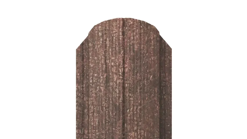 Штакетник Полукруглый APROFIL, 105мм, Имитация дерева, камня: Кора Дуба (ШП-ПАТТЕРН-Кора-Дуба-0.45-15)