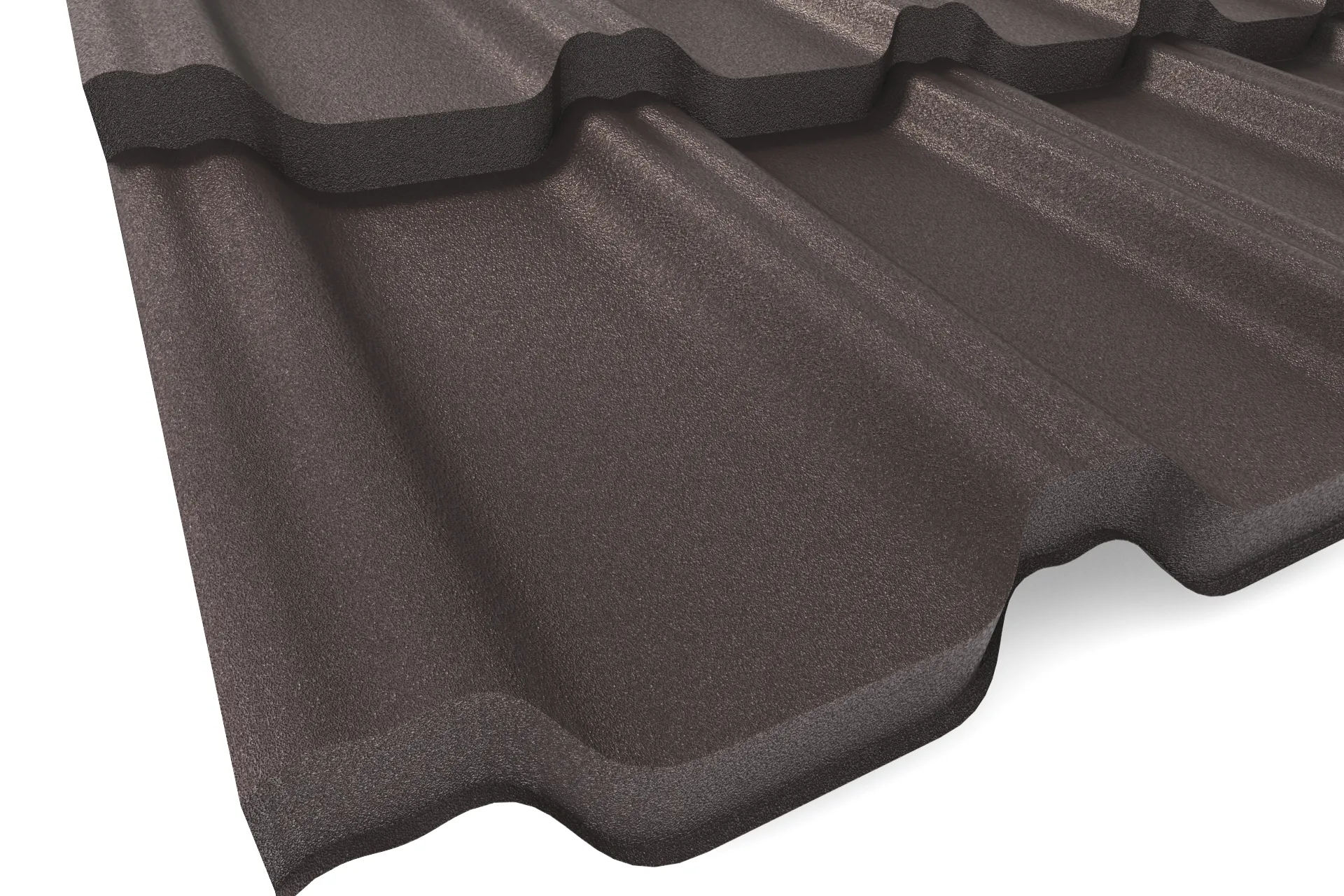 Модульная металлочерепица VICENZA (Виченца) APROFIL, Матовая, Серо-коричневый, 01.9.961.2/03.1.13.131.7.21217.21221.8