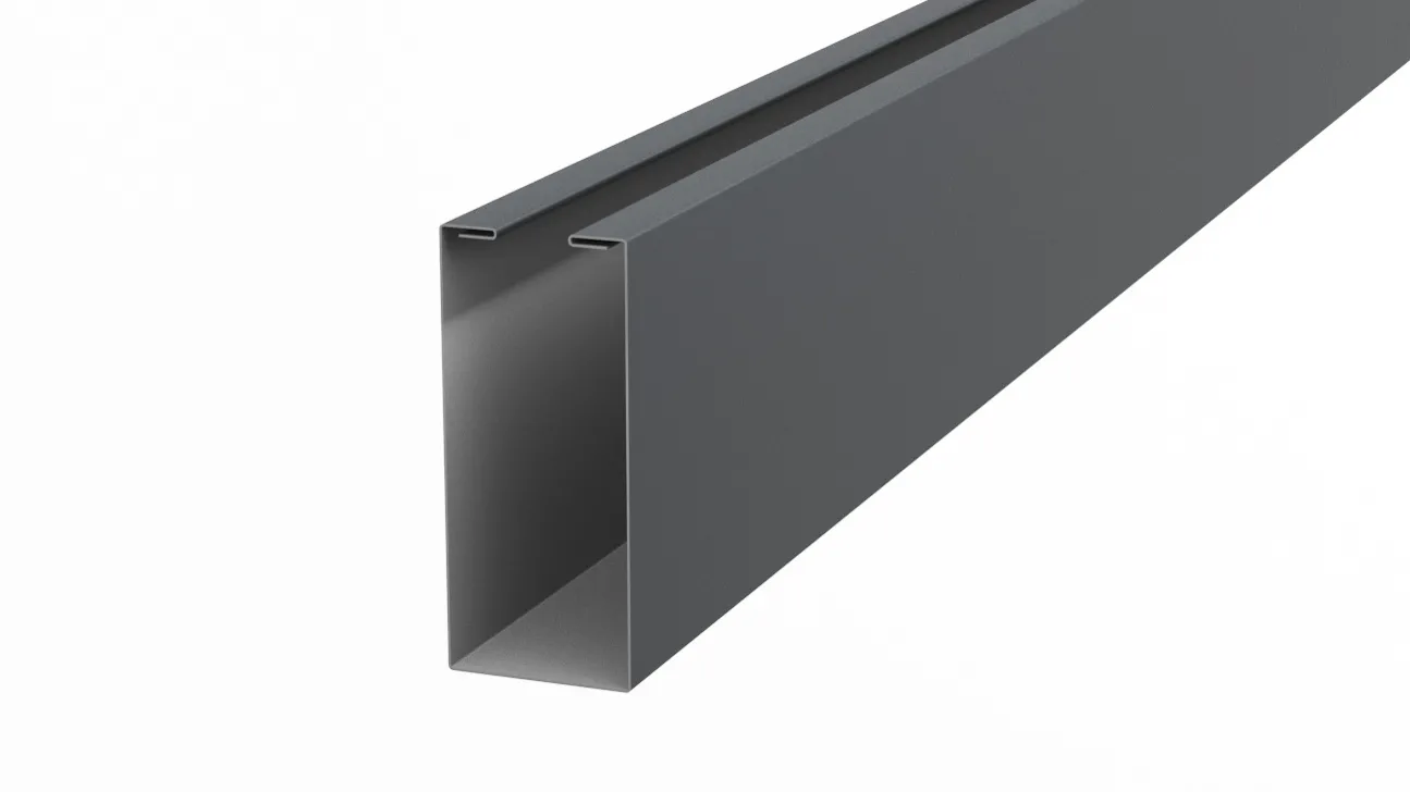 Рейка кубическая APROFIL, 152мм, Полуглянцевая: Графитовый серый (КУБ-152-ПГЛ-7024-0.45-1)