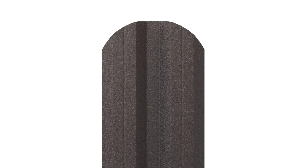 Штакетник М-образный APROFIL, 110мм, Матовая: Серо-коричневый (ШМ-МАТ-8019-0.5-15)