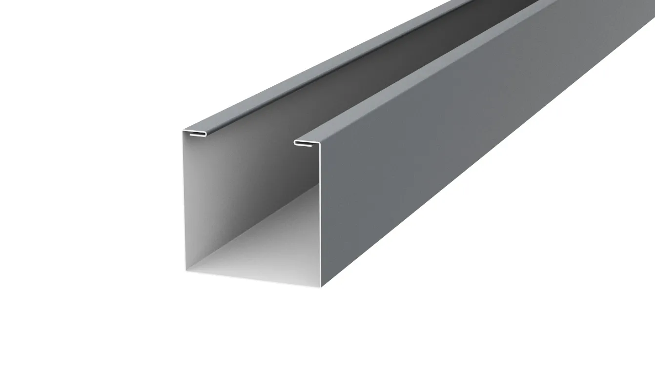 Рейка кубическая APROFIL, 176мм, Полуглянцевая: Графитовый серый (КУБ-176-ПГЛ-7024-0.45-7)