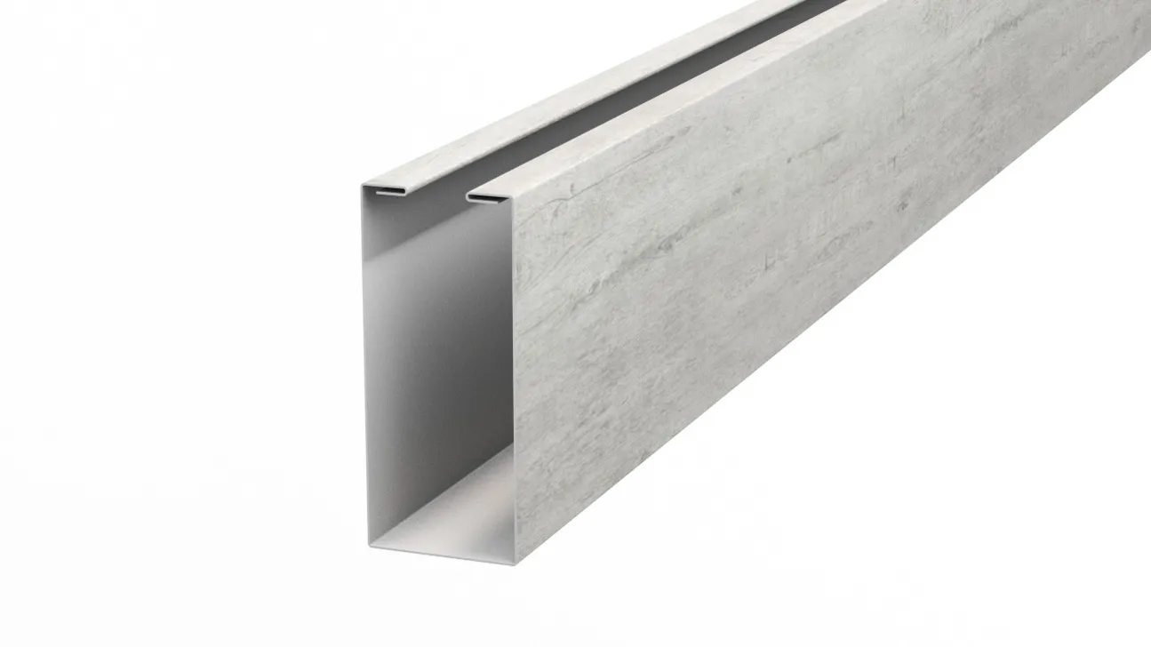 Рейка кубическая APROFIL, 152мм, Имитация дерева, камня: Gray Wood (КУБ-152-ПАТТЕРН-Gray-Wood-0.45-15)