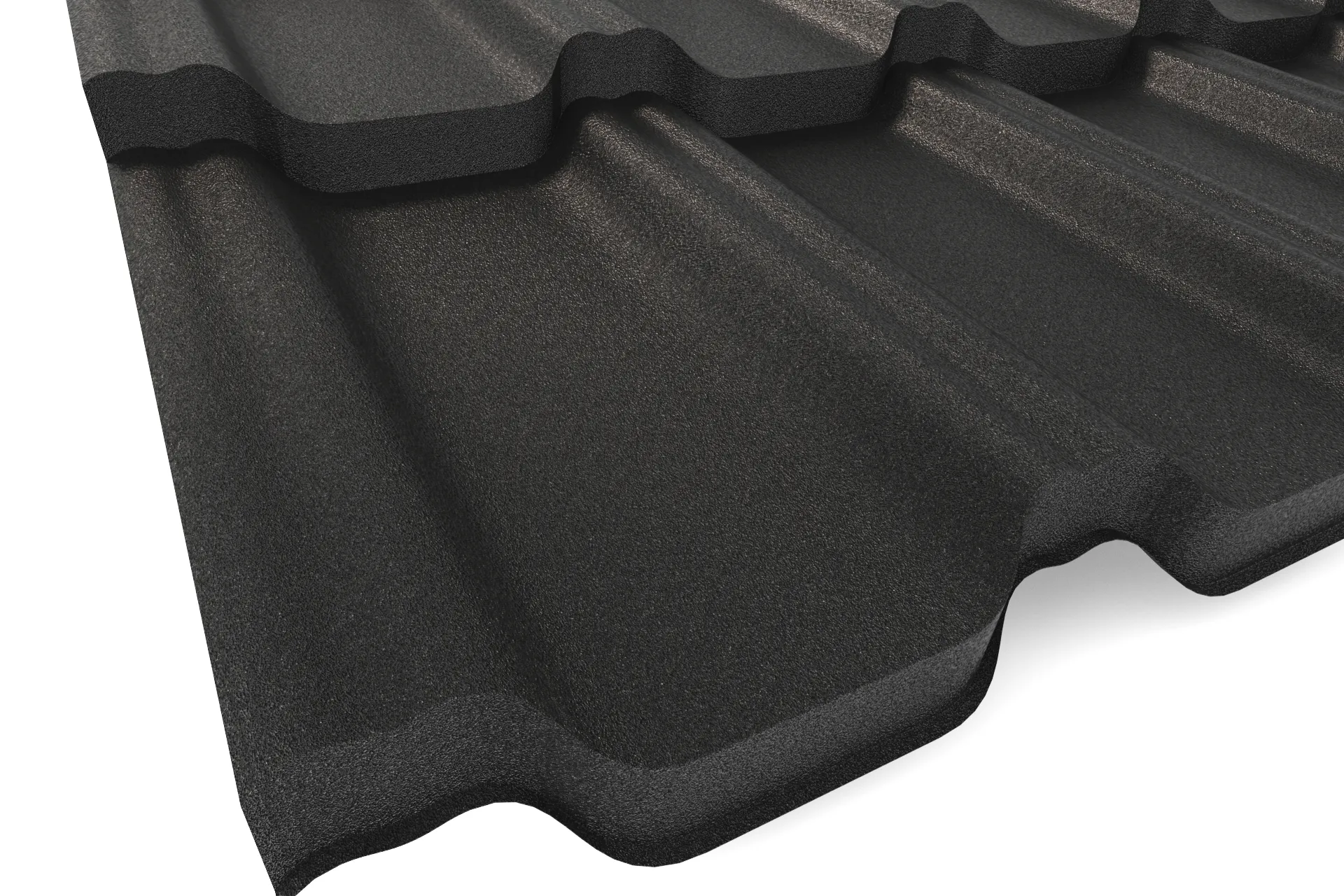 Металлочерепица APROFIL VICENZA (Виченца), Матовая, Глубокий черный, 01.9.961.2/45