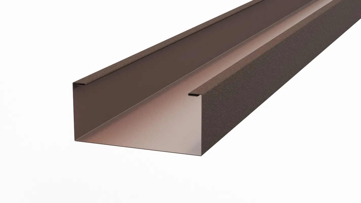 Рейка кубическая APROFIL, 245мм, Матовая: Шоколадно-коричневый (КУБ-245-МАТ-8017-0.47-1)