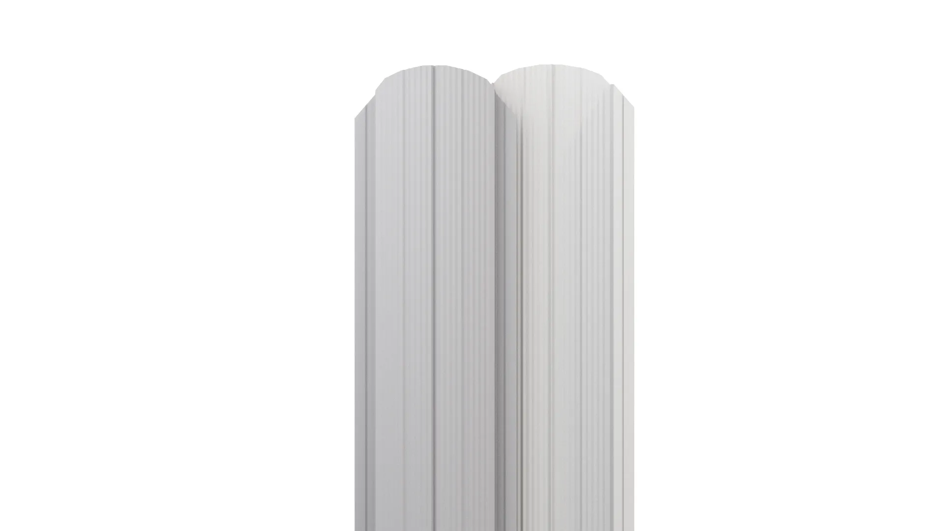 Штакетник Полукруглый APROFIL, 105мм, Полуглянцевая, Сигнальный серый, 01.26.1.1/03.1.13.131.7.21234.21225.19