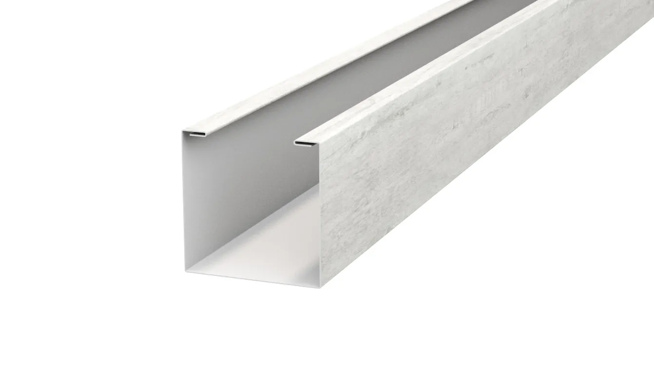 Рейка кубическая APROFIL, 176мм, Имитация дерева, камня: Gray Wood (КУБ-176-ПАТТЕРН-Gray-Wood-0.45-15)