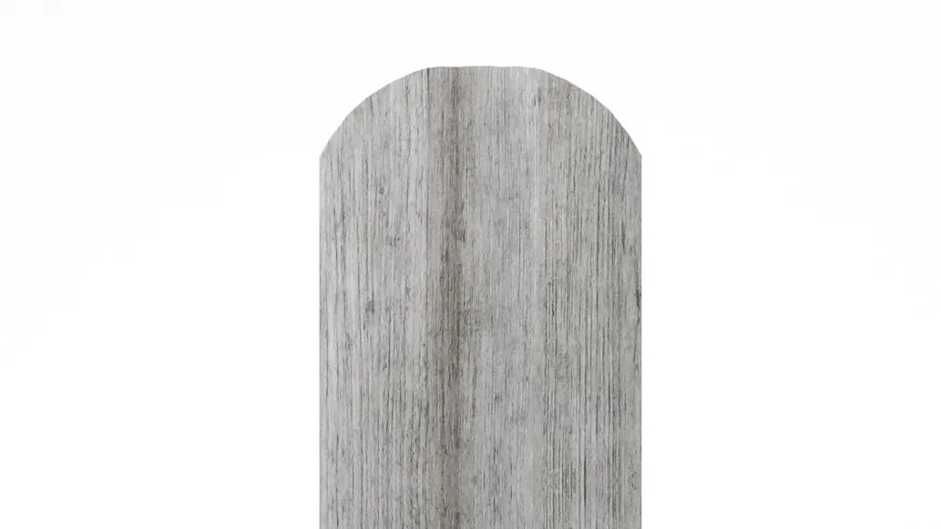 Штакетник М-образный APROFIL, 110мм, Имитация дерева, камня: Gray Wood (ШМ-ПАТТЕРН-Gray-Wood-0.45-15)