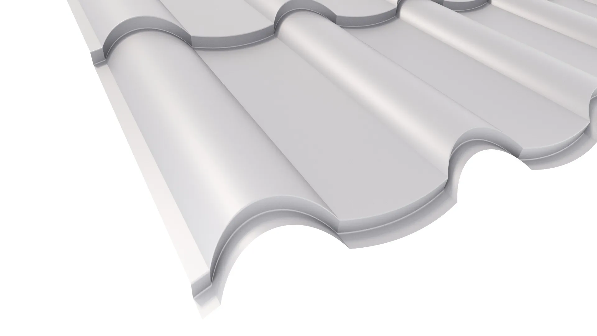 Металлочерепица ANDALUSIA (Андалузия) APROFIL, Полуглянцевая, Сигнальный серый, PE 100, 01.9.3.2/03.1.13.131.7.21234.21225.17