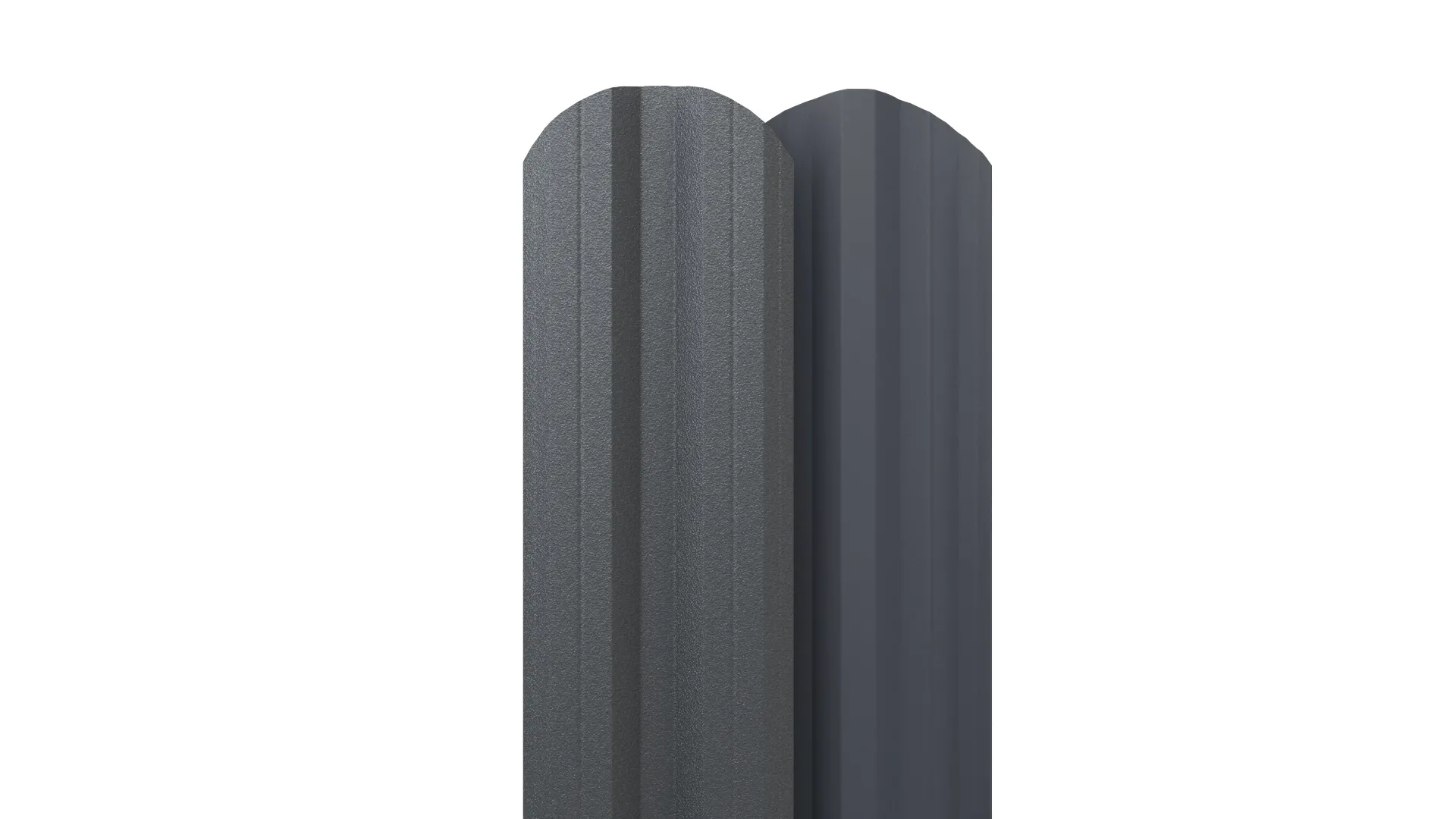 Штакетник М-образный APROFIL, 110мм, Матовая, Антрацитово-серый, 01.26.1.6/03.1.13.131.7.21233.21214.1