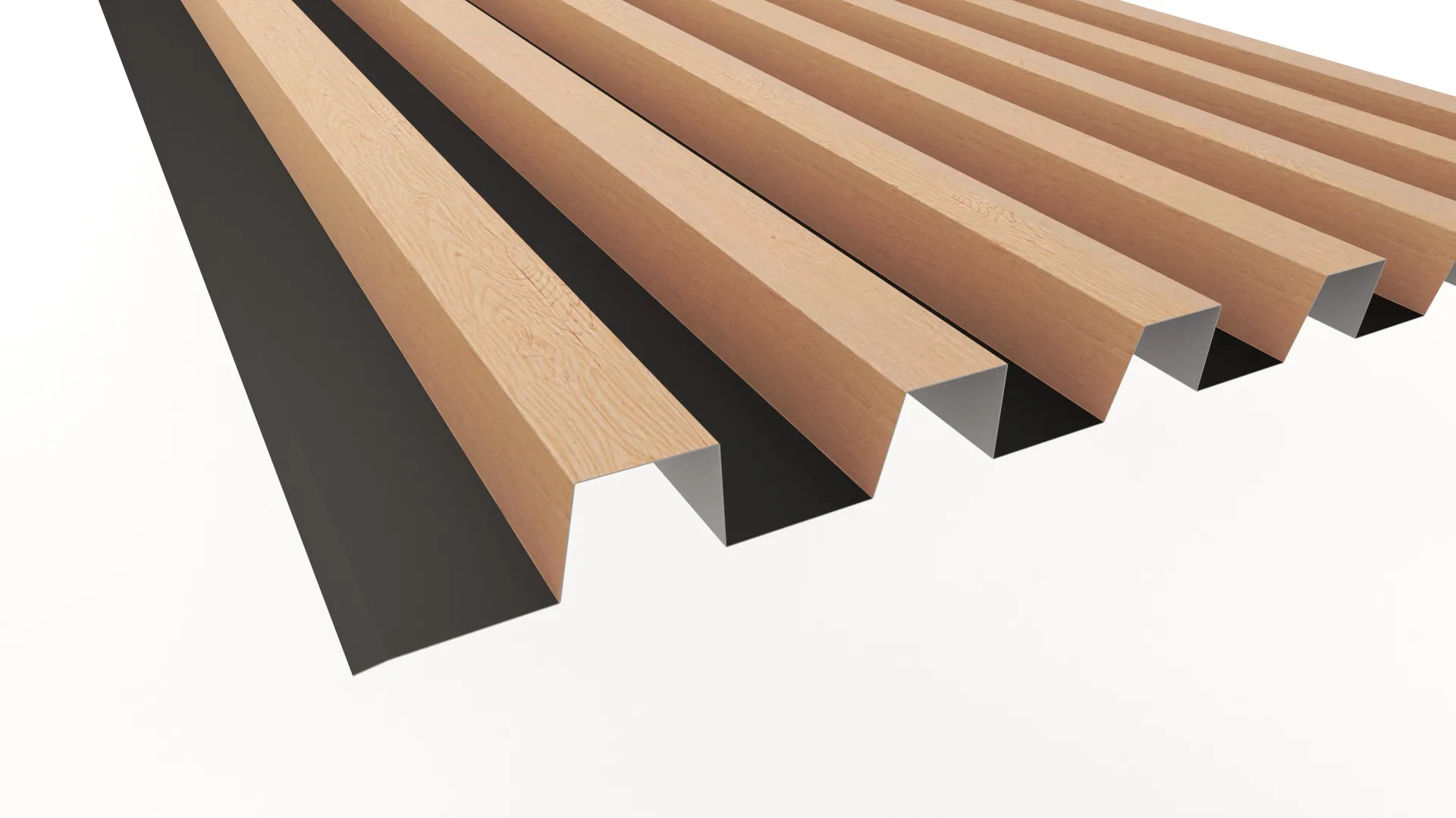 Фасадная дизайнерская панель ORMAN APROFIL, Имитация дерева, камня, Светлое дерево, 01.34.15.01/03.1.13.131.7.21226.31