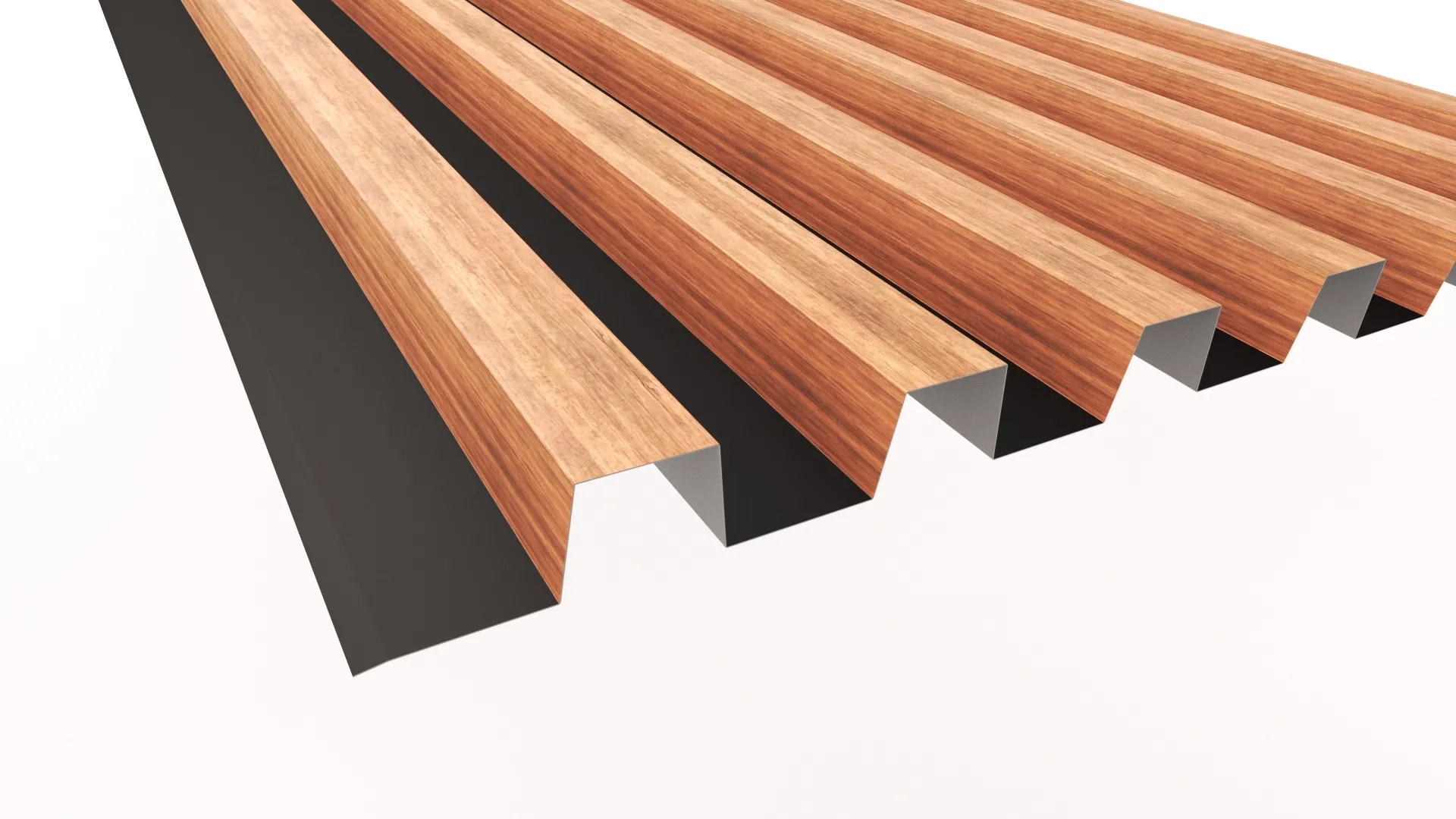 Фасадная дизайнерская панель ORMAN APROFIL, Имитация дерева, камня, ТБмное дерево, 01.34.15.01/03.1.13.131.7.21226.36