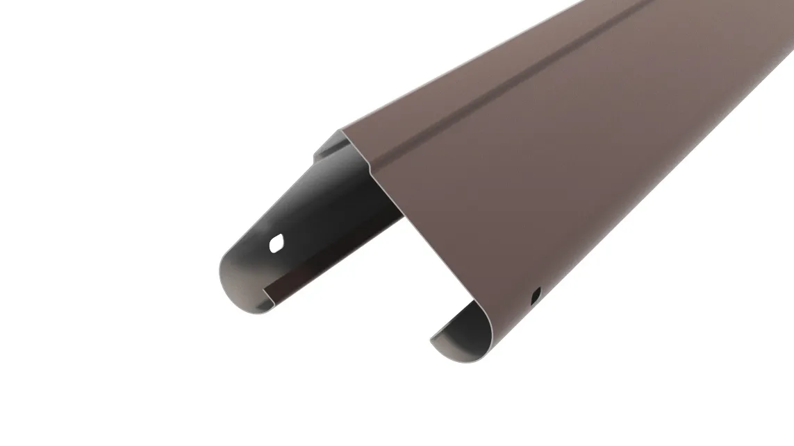 Забор-жалюзи Симметрика APROFIL, Полуглянцевая: Шоколадно-коричневый (СИМ-ПГЛ-8017-0.45-7)