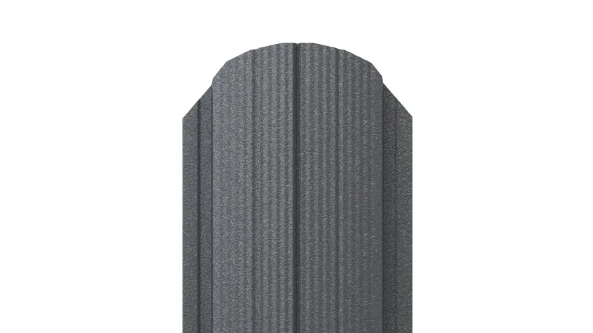 Штакетник Полукруглый APROFIL, 105мм, Матовая: Графитовый серый (ШП-МАТ-7024-0.47-1)