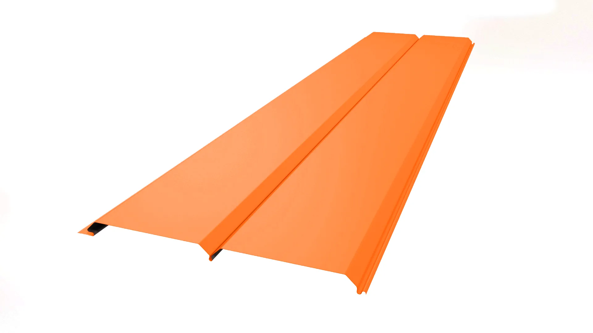 Металлический сайдинг L-Брус 240 APROFIL, Полуглянцевая, Чистый оранжевый, 01.35.1/03.1.13.131.7.21232.811624.1/3201