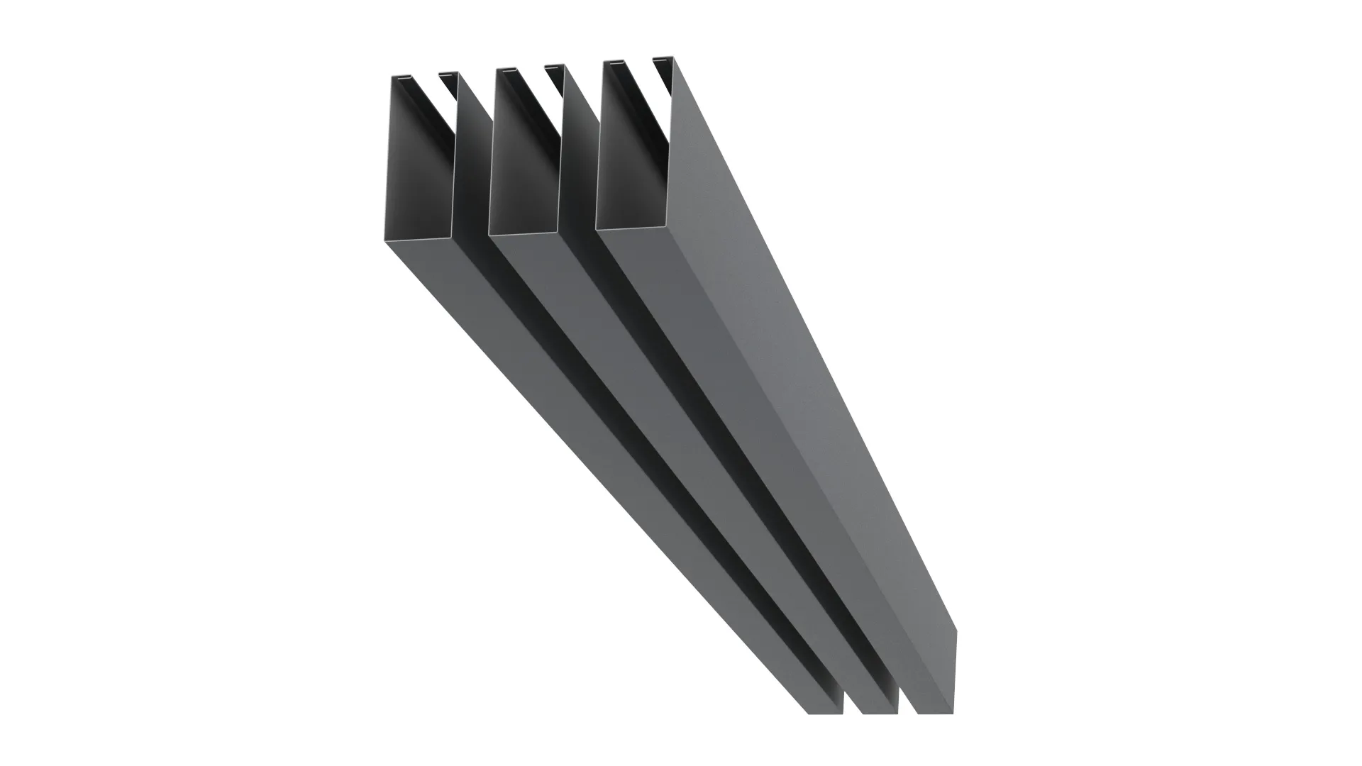 Рейка кубическая APROFIL, 152мм, Полуглянцевая, Графитовый серый, 01.32.322.3/03.1.13.131.7.21232.811624.4