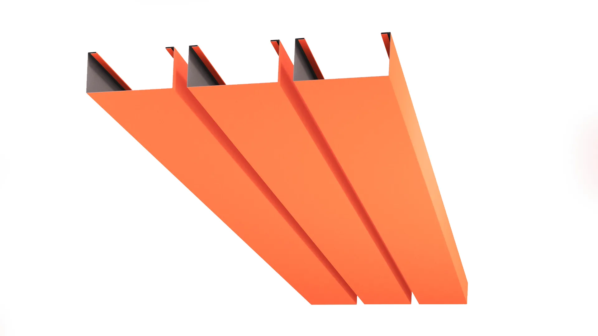 Рейка кубическая APROFIL, 245мм, Полуглянцевая, Чистый оранжевый, 01.32.322.5/03.1.13.131.7.21232.811624.1