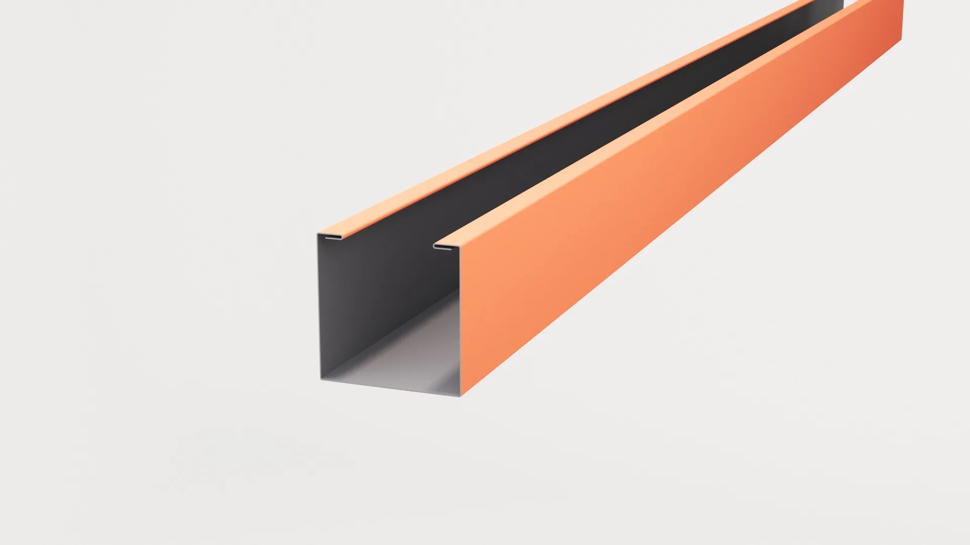 Рейка кубическая APROFIL, 176мм, Полуглянцевая, Чистый оранжевый, 01.32.322.4/03.1.13.131.7.21232.811624.1