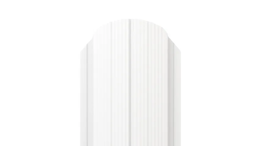 Штакетник Полукруглый APROFIL, 105мм, Полуглянцевая: Сигнальный серый (ШП-ПГЛ-7004-0.45-7)