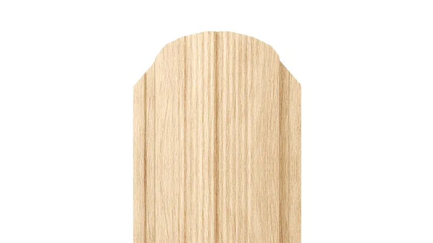 Штакетник Полукруглый APROFIL, 105мм, Имитация дерева, камня: Сосна P-Tех (ШП-ПАТТЕРН-Сосна-P-Tех-0.45-15)