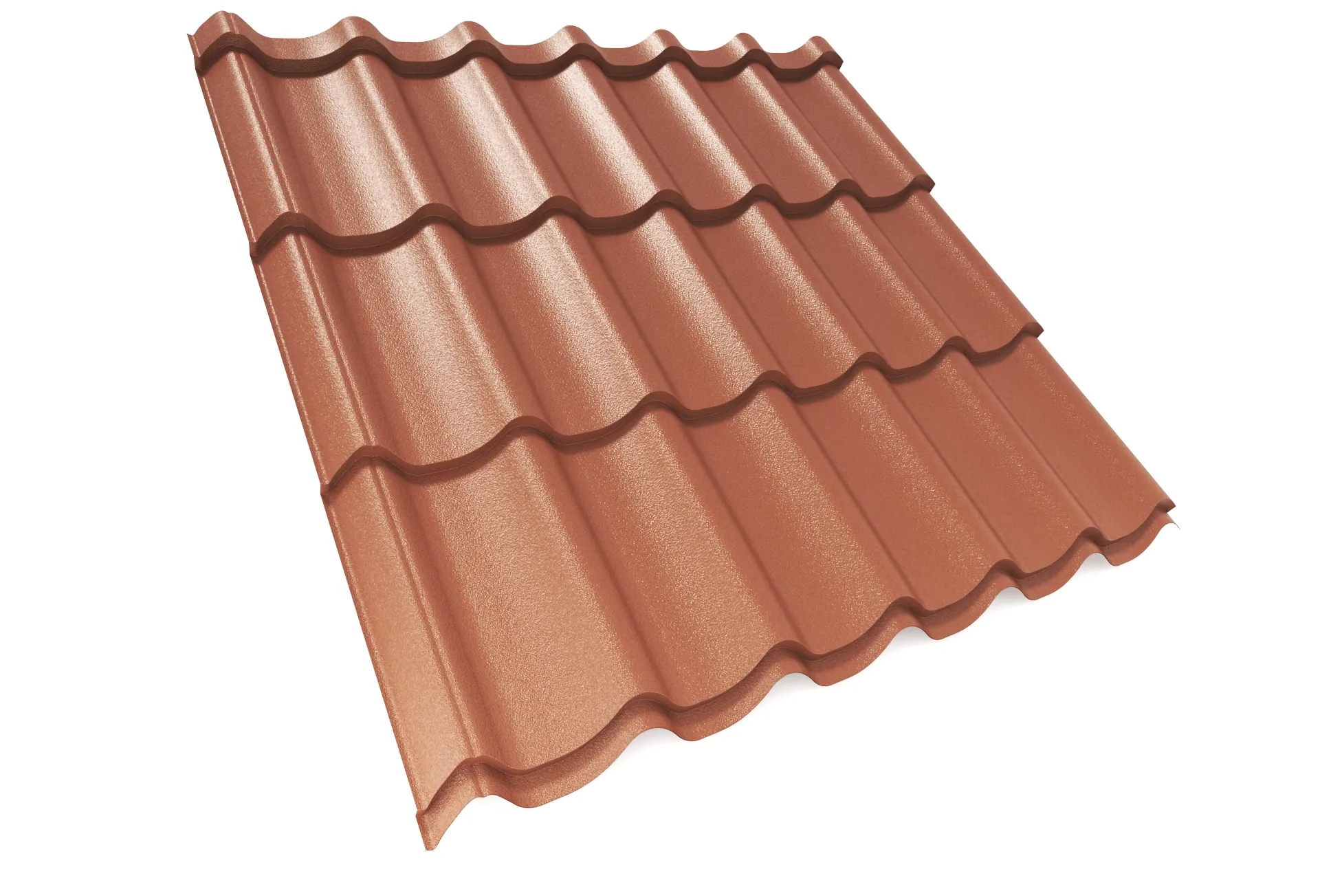 Металлочерепица APROFIL SUPER MONTERREY (Супер Монтеррей), Матовая, Медно-коричневый, 01.9.4/5