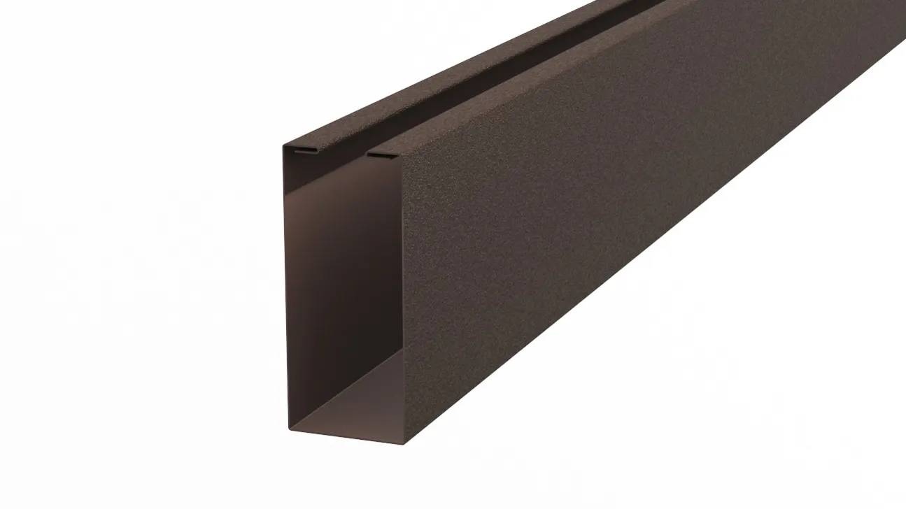 Рейка кубическая APROFIL, 152мм, Матовая: Шоколадно-коричневый (КУБ-152-МАТ-8017-0.47-1)