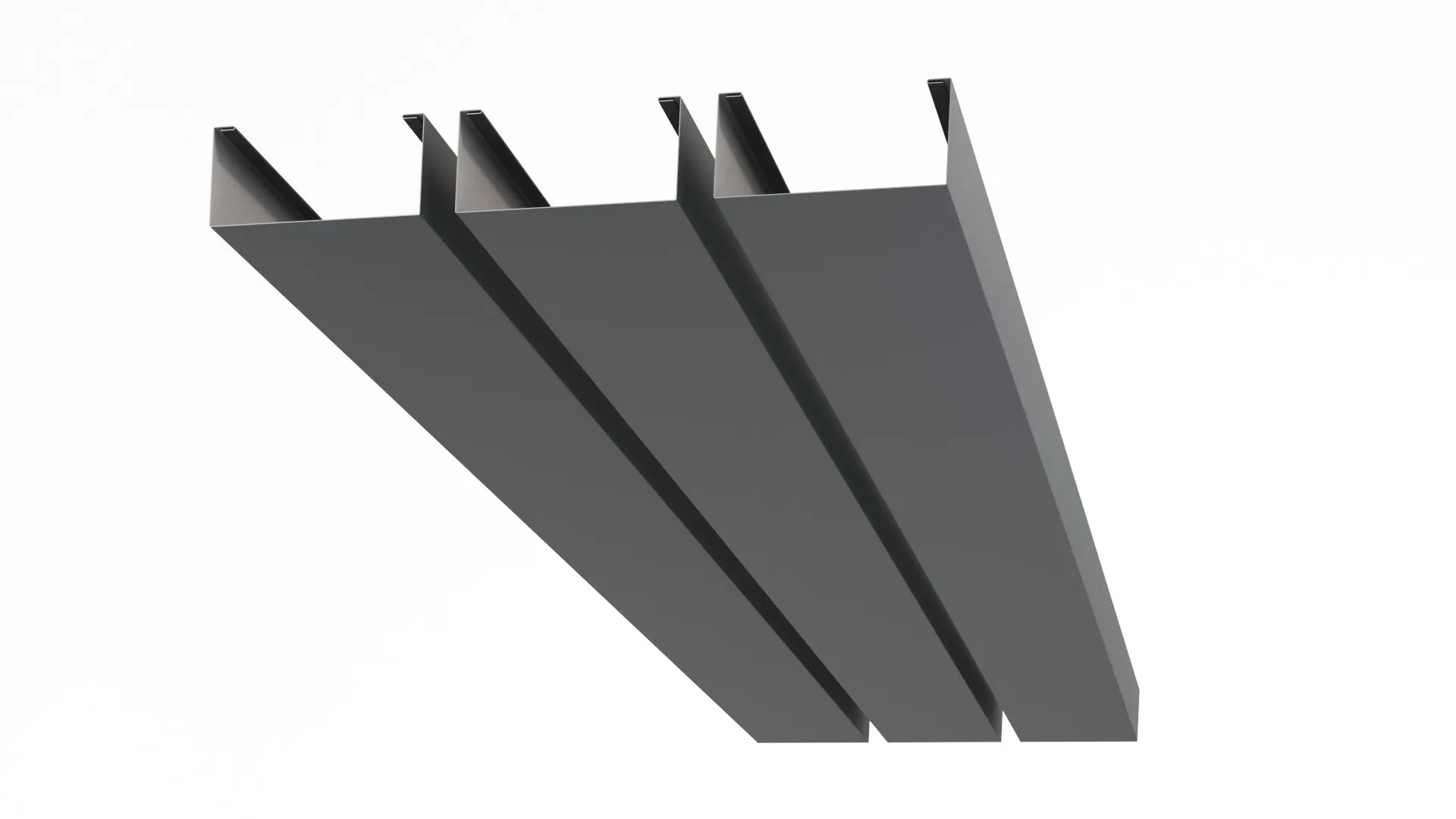 Рейка кубическая APROFIL, 245мм, Полуглянцевая, Графитовый серый, 01.32.322.5/03.1.13.131.7.21232.811624.4