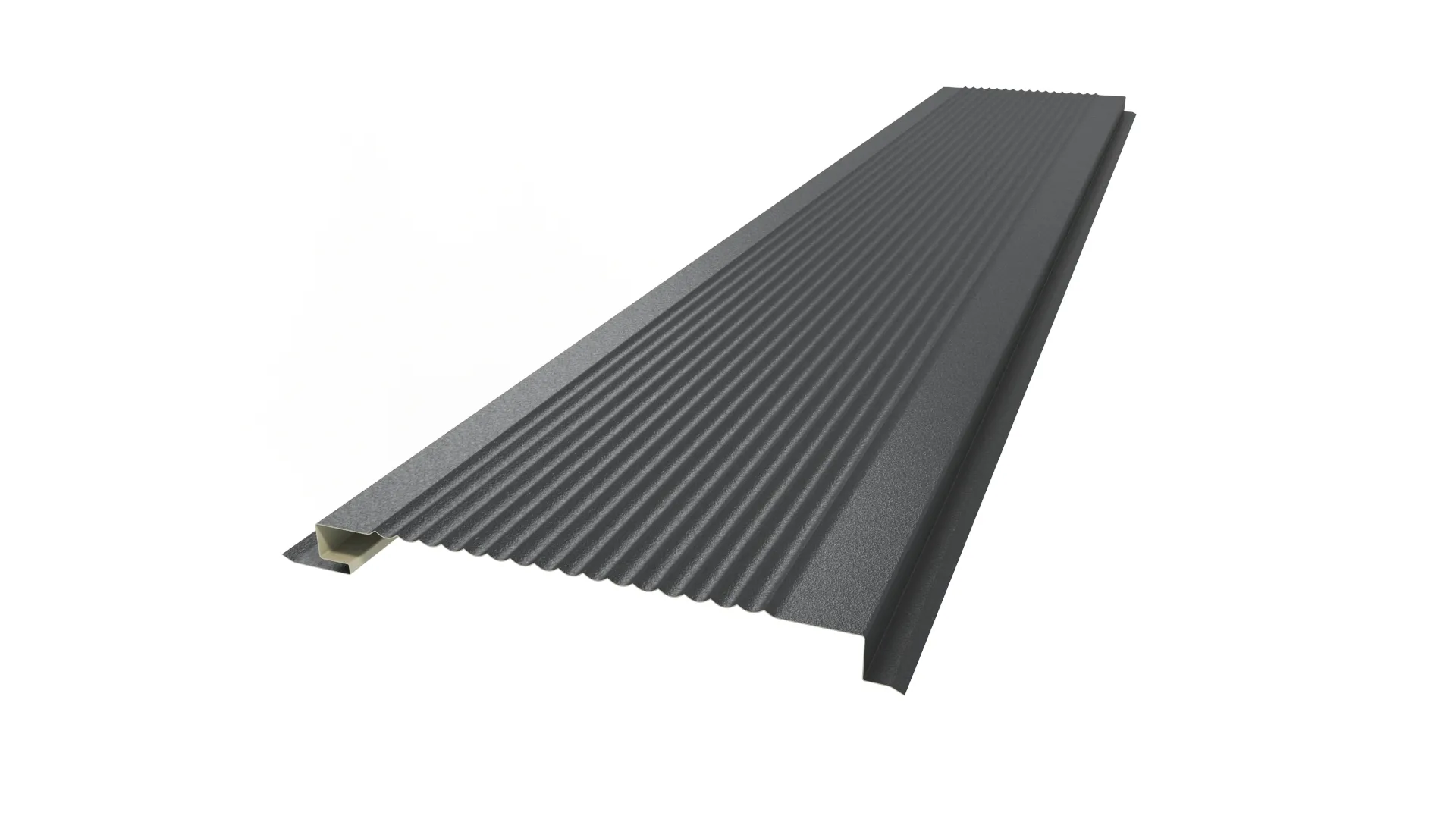 Металлический сайдинг 180 APROFIL, Матовая, Графитовый серый, 01.35.10/03.1.13.131.7.21234.21223.4/3207