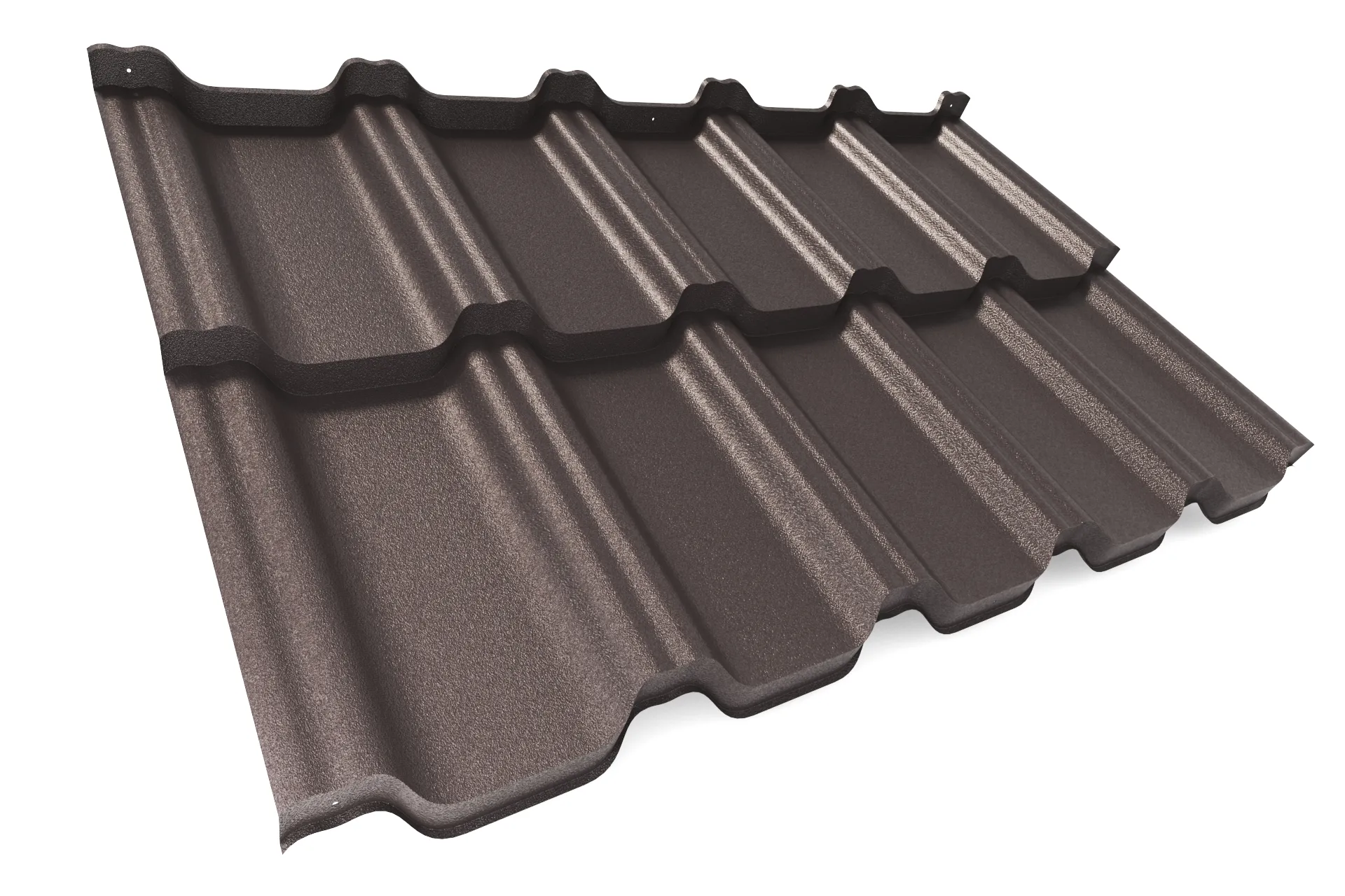 Модульная металлочерепица VICENZA PRO (Виченца Про) APROFIL, Матовая, Серо-коричневый, 01.9.961.1/03.1.13.131.7.21217.21221.8