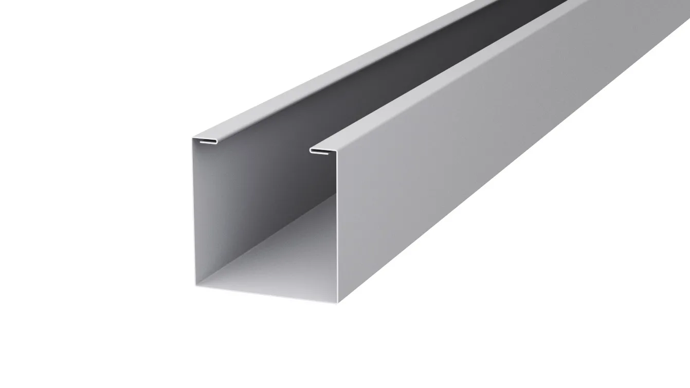 Рейка кубическая APROFIL, 176мм, Полуглянцевая: Сигнальный серый (КУБ-176-ПГЛ-7004-0.45-7)