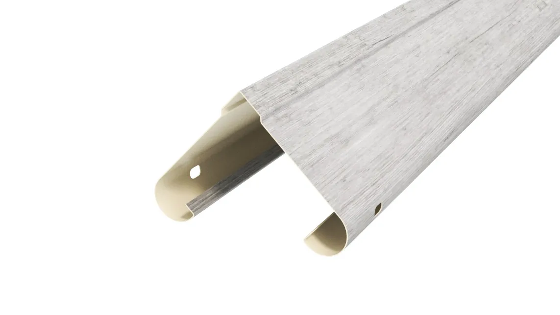 Забор-жалюзи Симметрика APROFIL, Имитация дерева, камня: Белая Хвоя (СИМ-ПАТТЕРН-Белая-Хвоя-0.45-15)