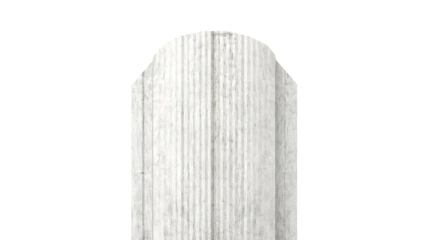 Штакетник Полукруглый APROFIL, 105мм, Имитация дерева, камня: Gray Wood (ШП-ПАТТЕРН-Gray-Wood-0.45-15)