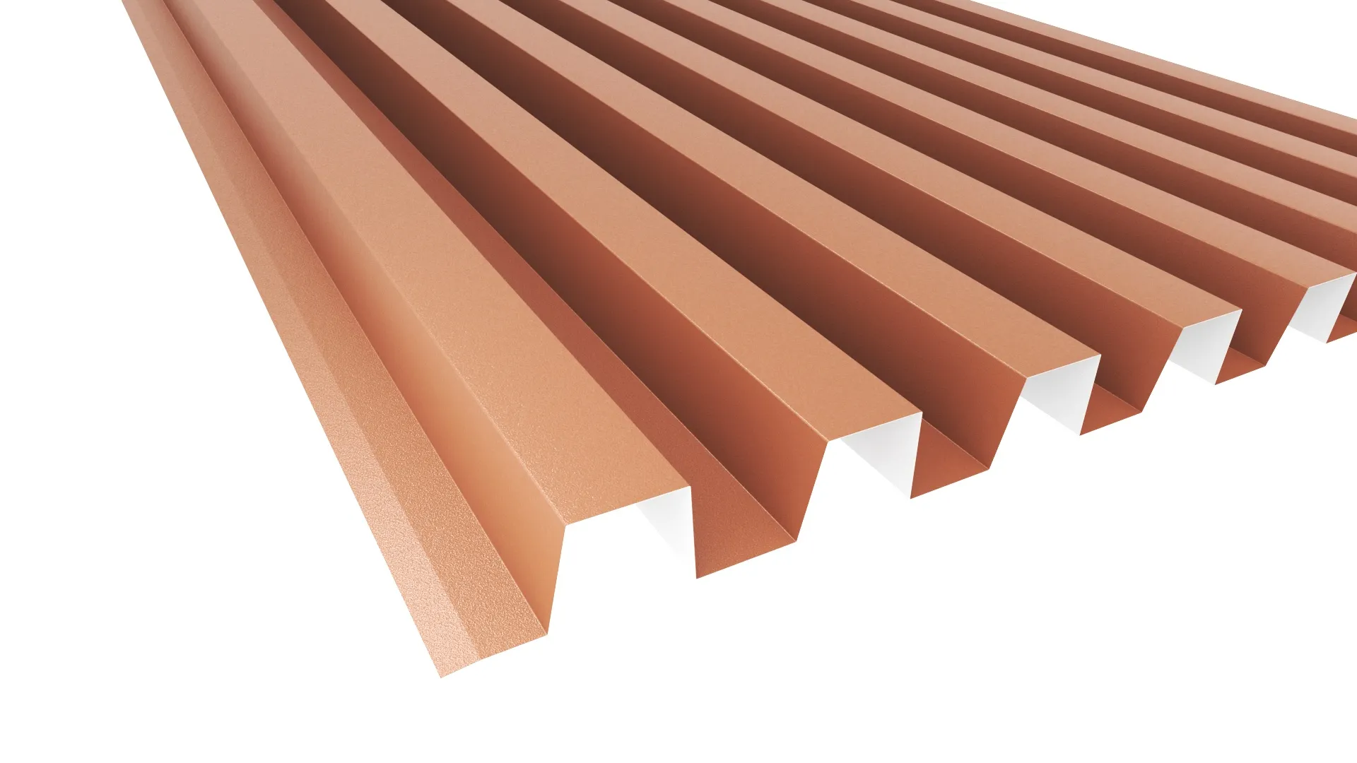 Фасадная дизайнерская панель CANYON C1 APROFIL, Матовая, Медно-коричневый, 01.34.16.01/03.1.13.131.7.21232.811625.7