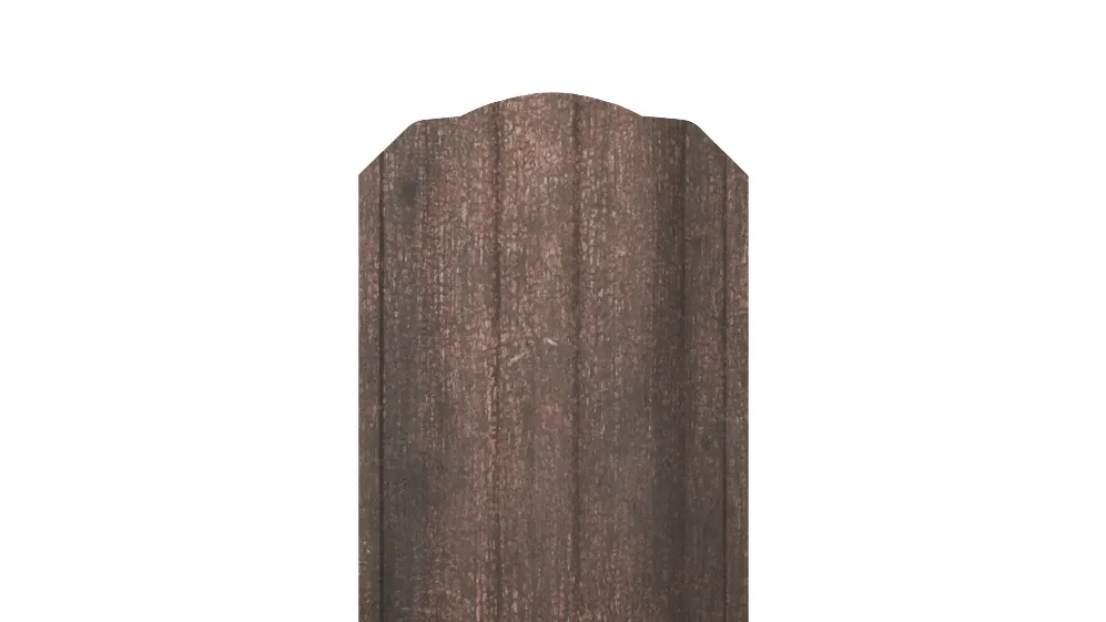 Штакетник Трапециевидный APROFIL, 114мм, Имитация дерева, камня: Кора Дуба (ШТ-ПАТТЕРН-Кора-Дуба-0.45-15)
