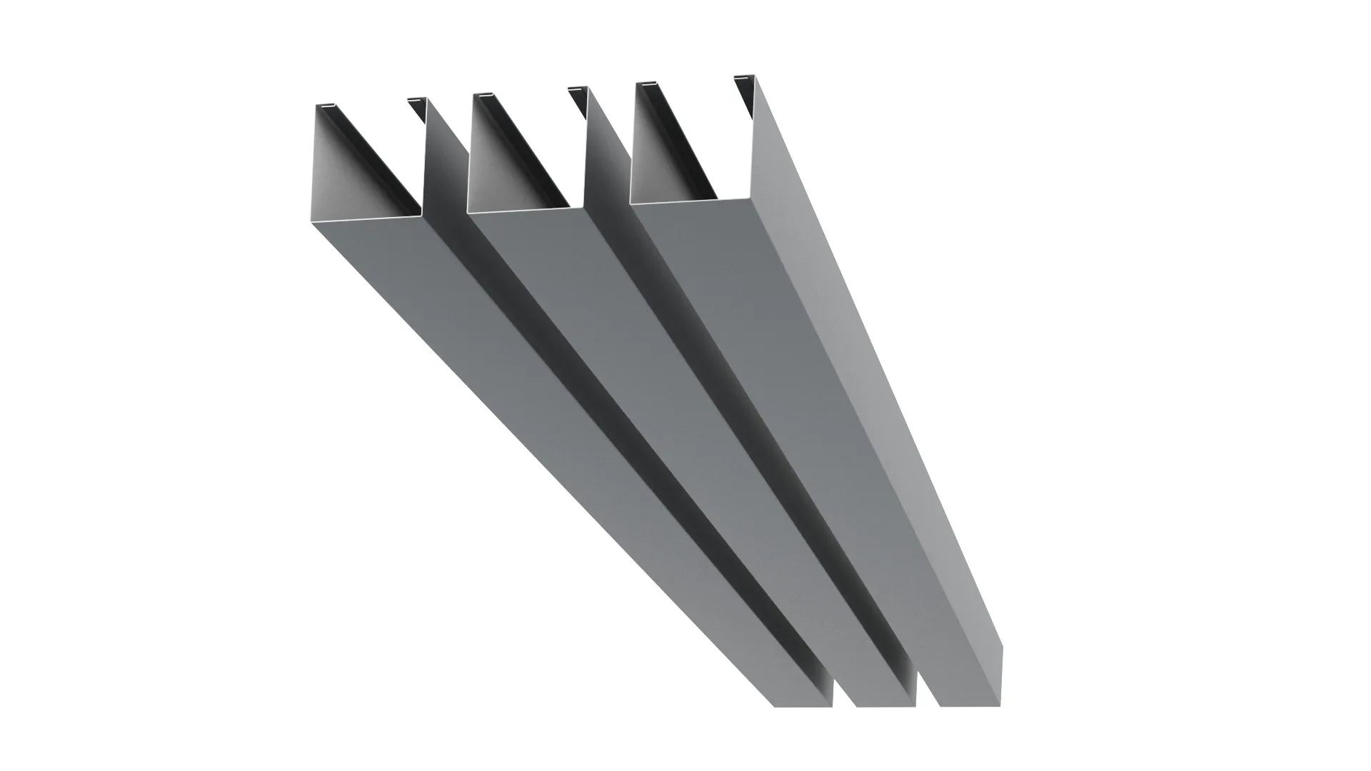 Рейка кубическая APROFIL, 176мм, Полуглянцевая, Графитовый серый, 01.32.322.4/03.1.13.131.7.21234.21225.21