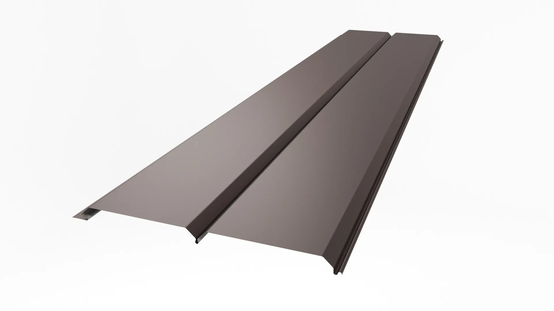 Металлический сайдинг L-Брус 240 APROFIL, Полуглянцевая, Шоколадно-коричневый, 01.35.1/03.1.13.131.7.21234.21225.29/3201